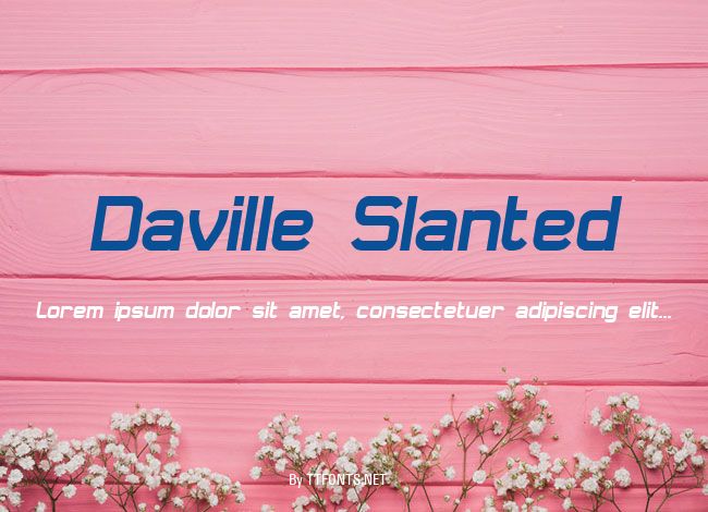 Daville Slanted example